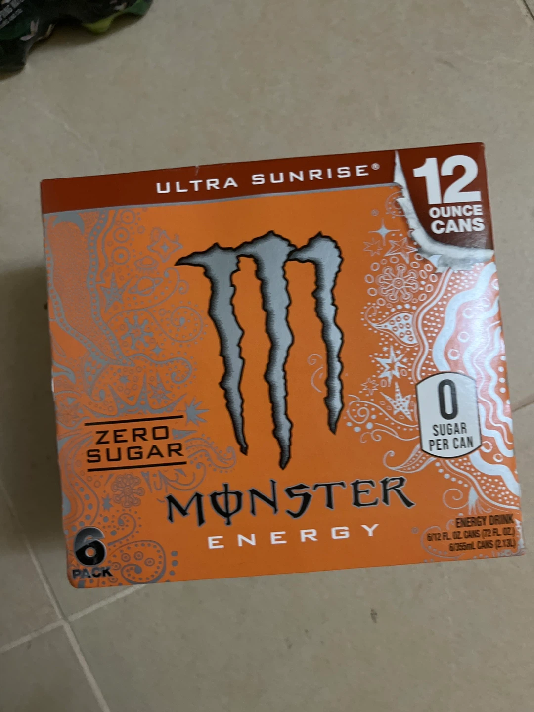 ⚽️Monster Energy Ultra Sunrise Zero Sugar 6 Pack