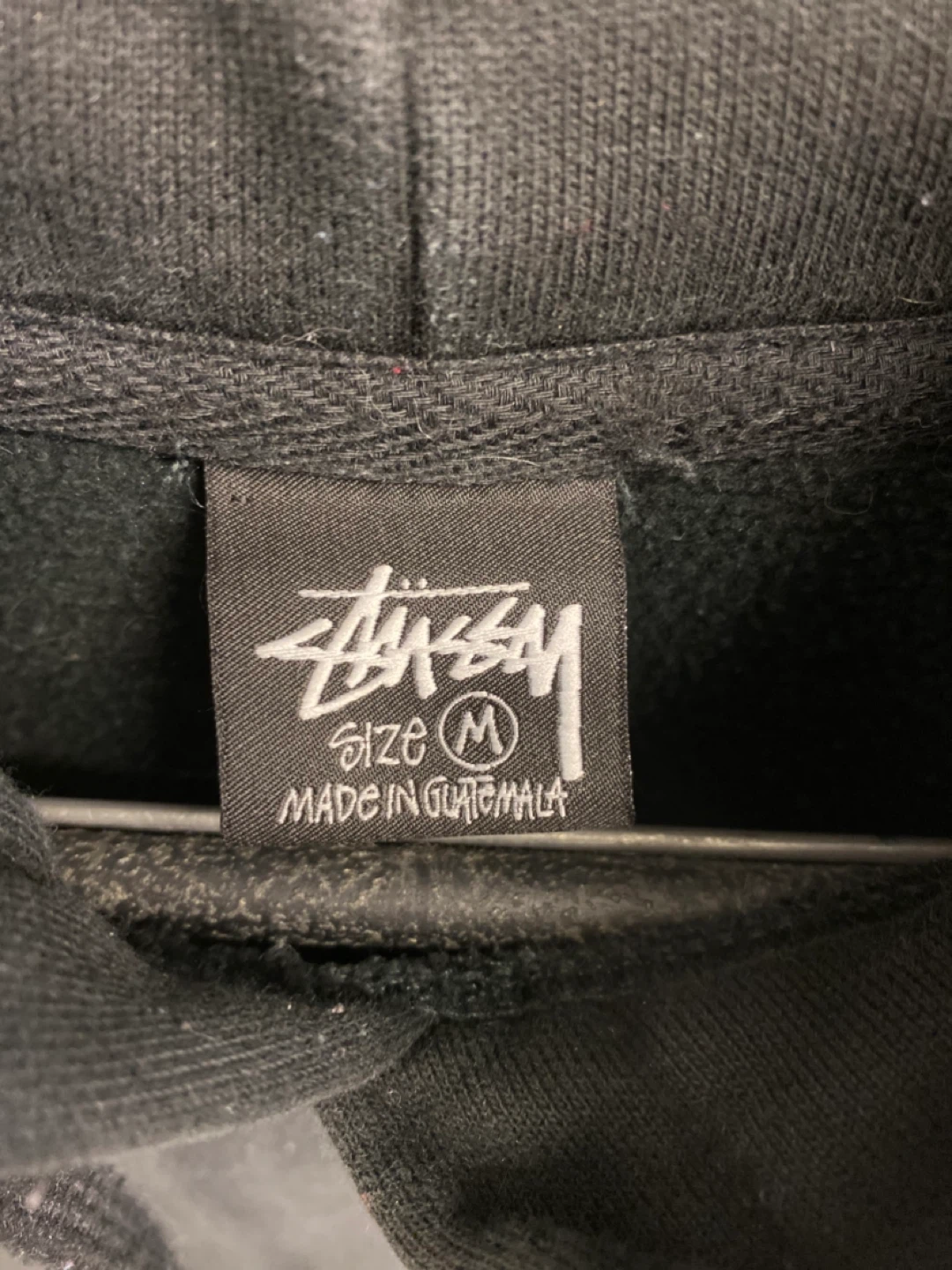 Stussy Iconic Script Logo Basic Hoodie - M - photo 3