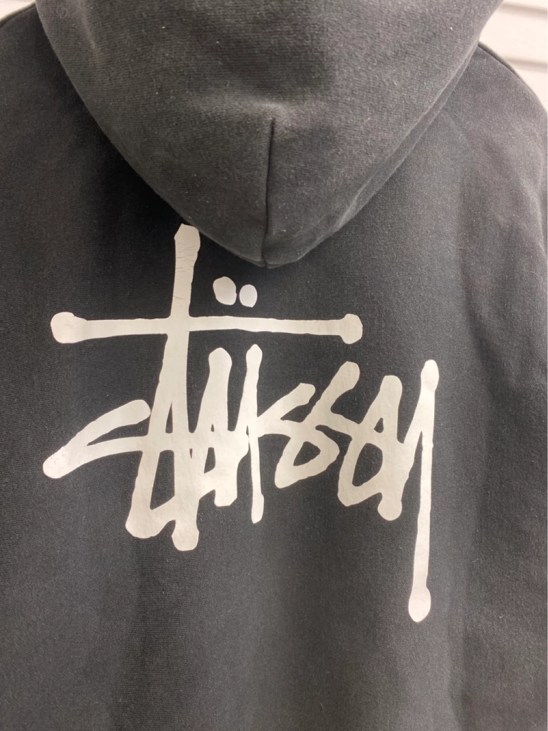 Stussy Iconic Script Logo Basic Hoodie - M - photo 5