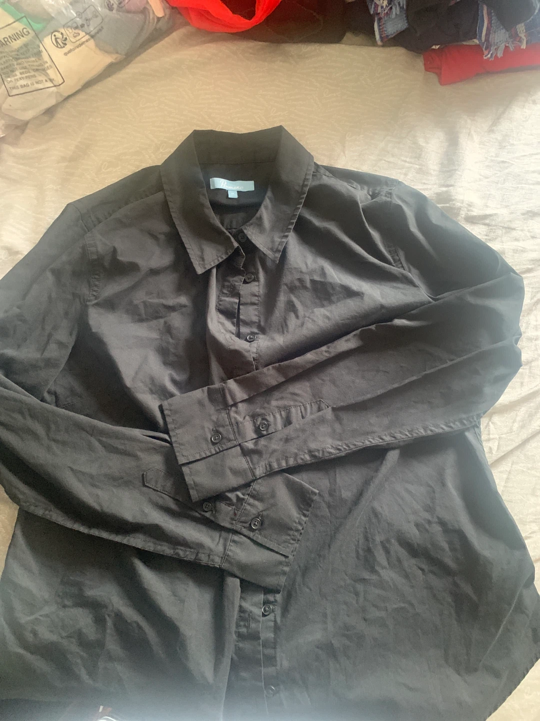 Penmani Black Button-Up Shirt - Size 12 - photo 2