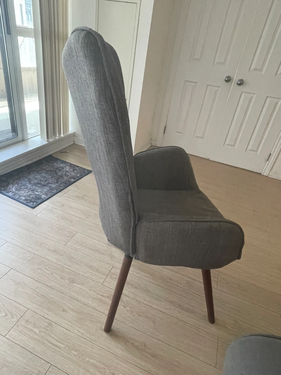 Grey Fabric Accent Chair - photo 4