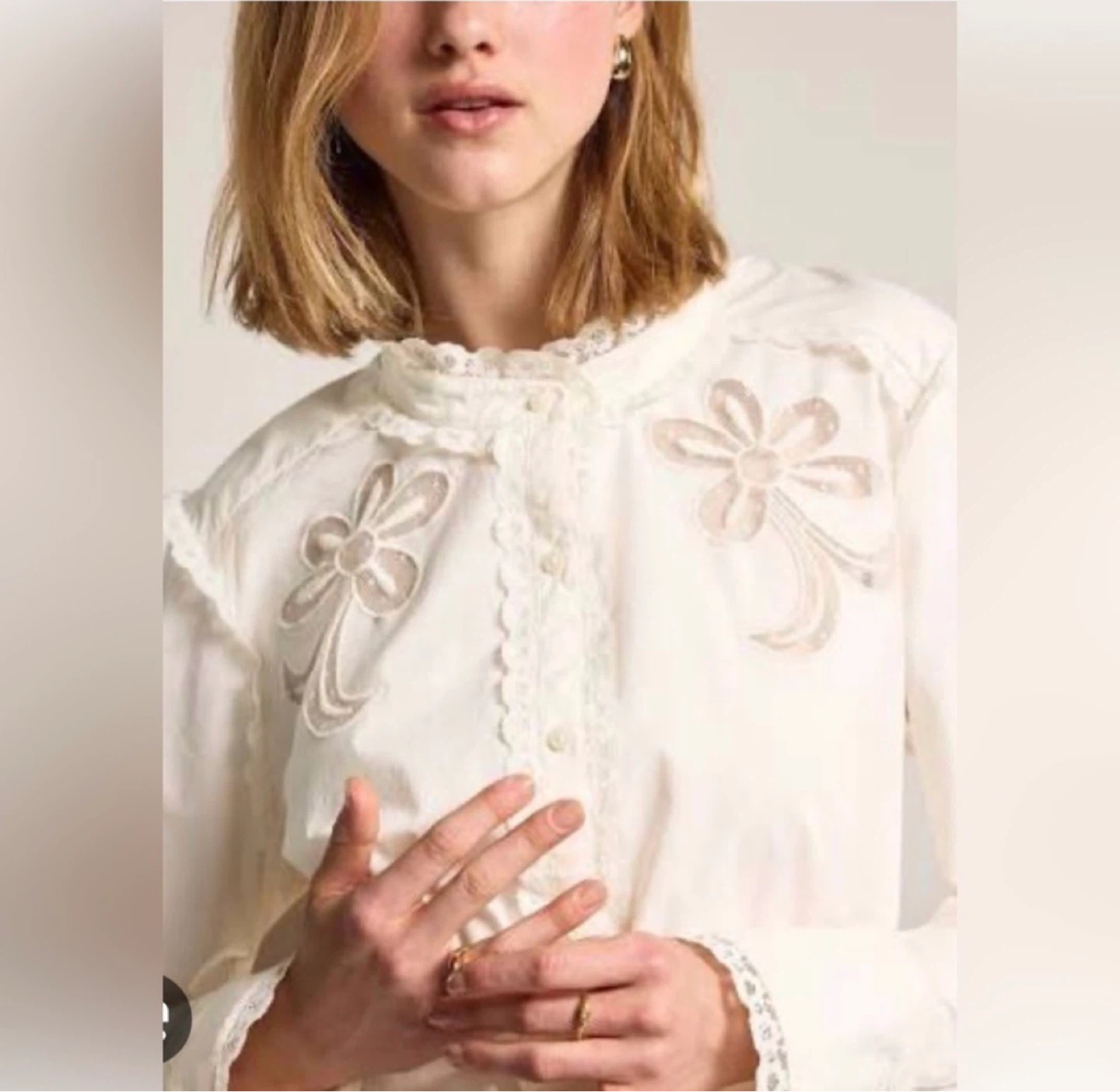 Old Navy Anna Sui Embroidered Blouse ⚽ - photo 2