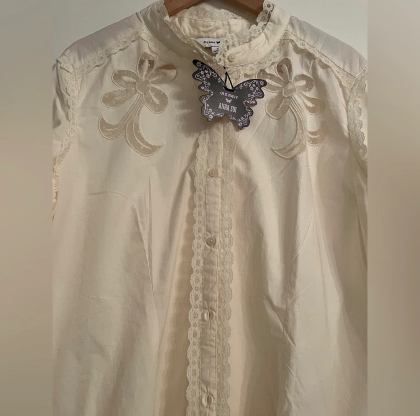 Old Navy Anna Sui Embroidered Blouse ⚽ - photo 3
