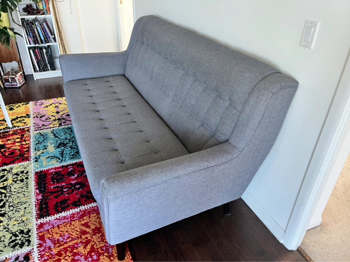 Grey Tufted Sofa - photo 2