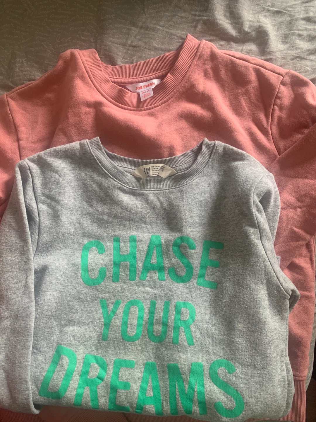 Joe Fresh & H&M Sweatshirts - Pink & Grey