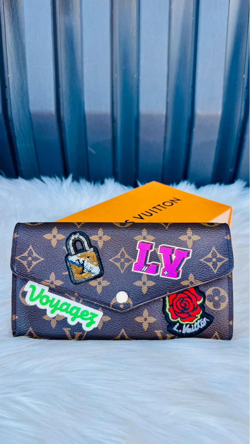 Louis Vuitton Monogram Wallet with Patches