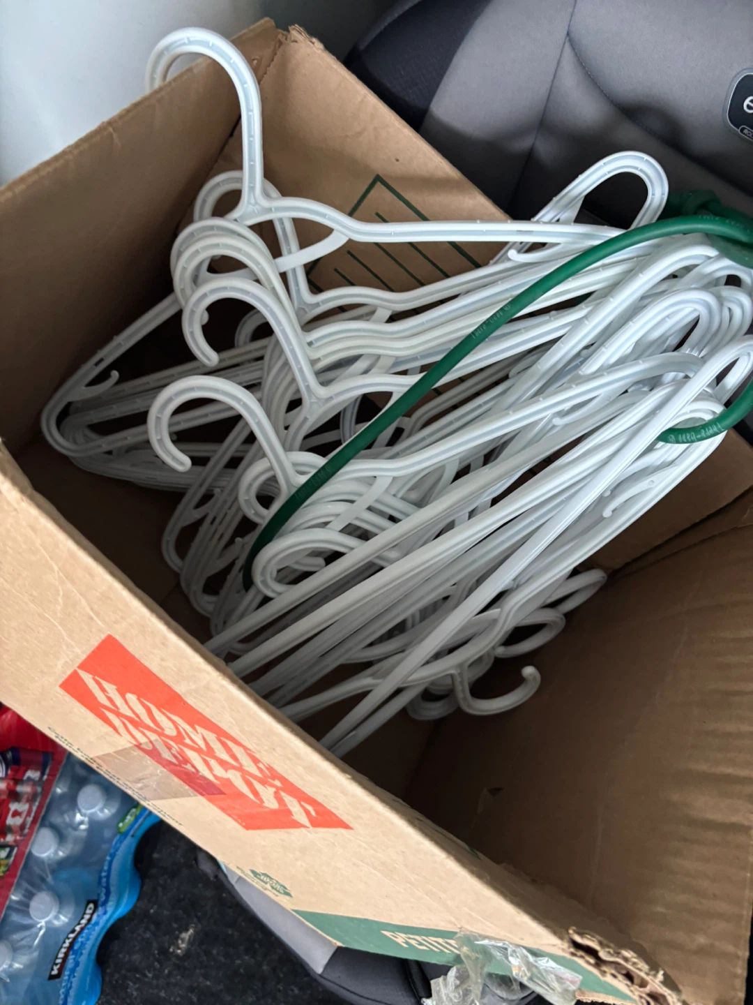 Plastic clothes hangers