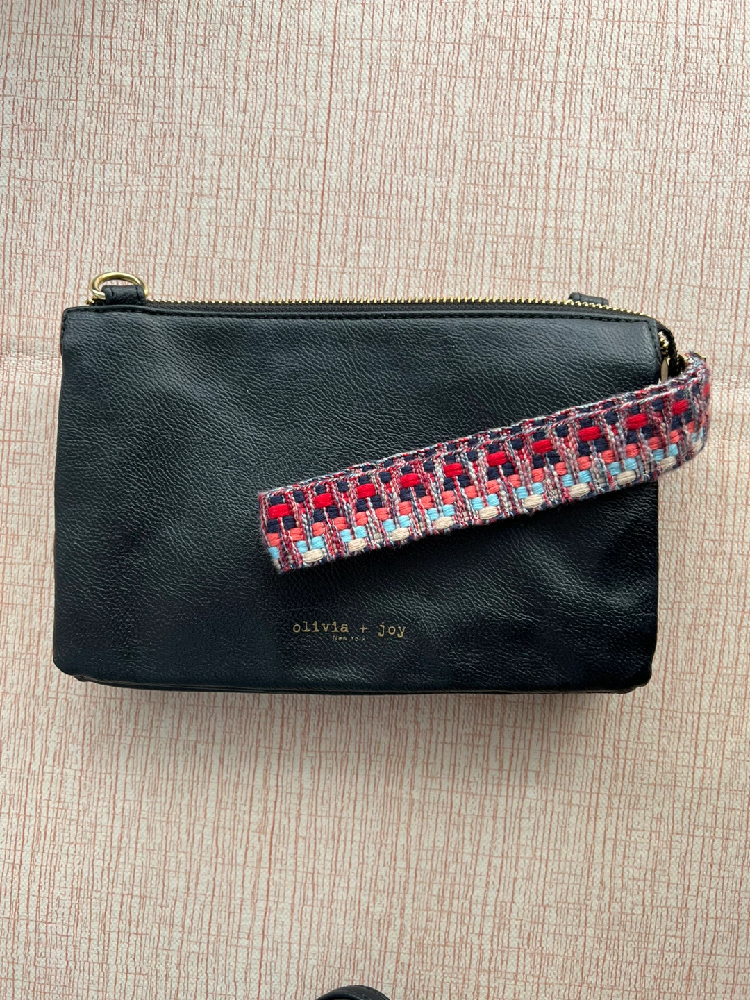Olivia + Joy Black Faux Leather Clutch/Crossbody - photo 2