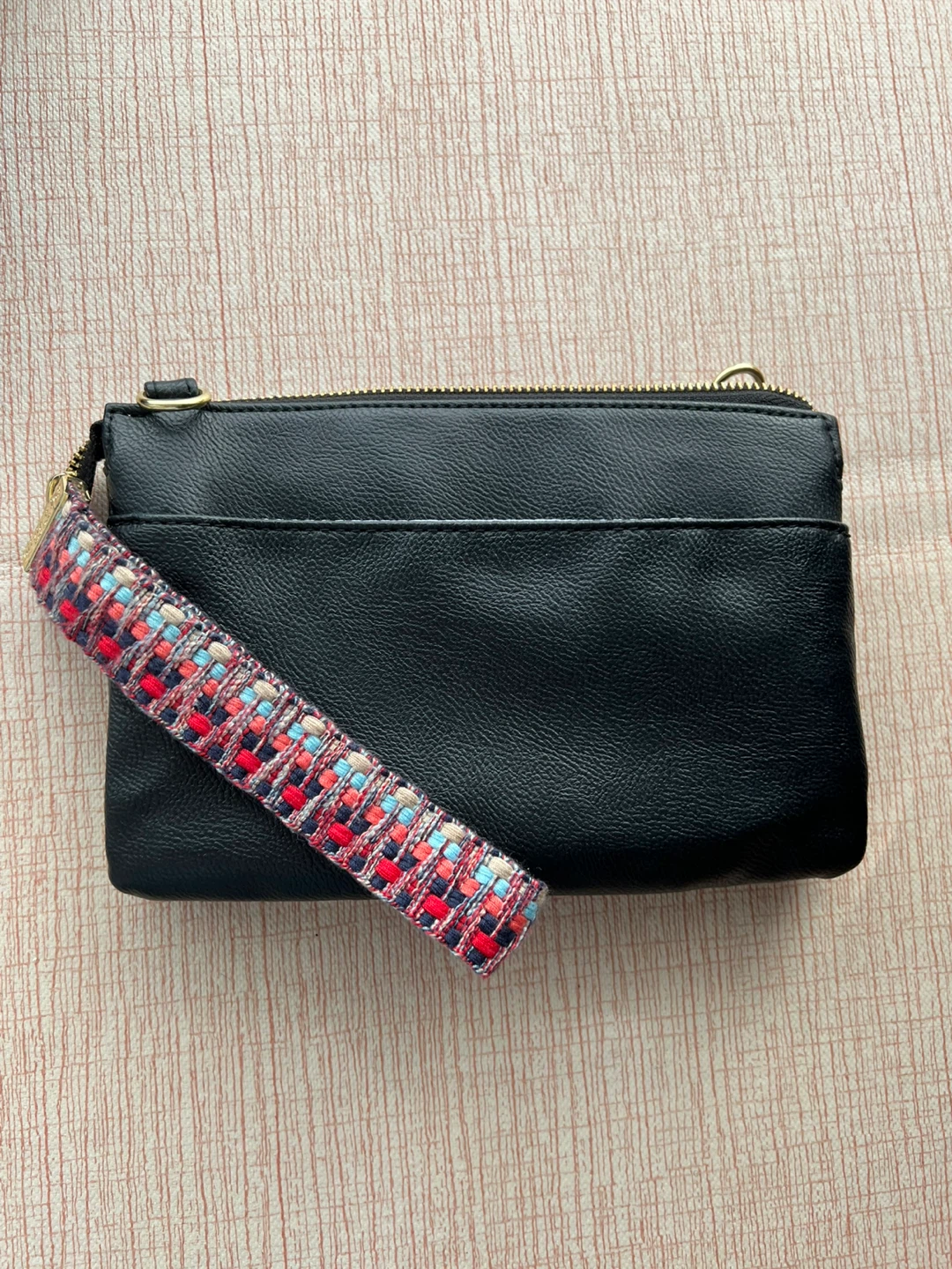 Olivia + Joy Black Faux Leather Clutch/Crossbody - photo 3