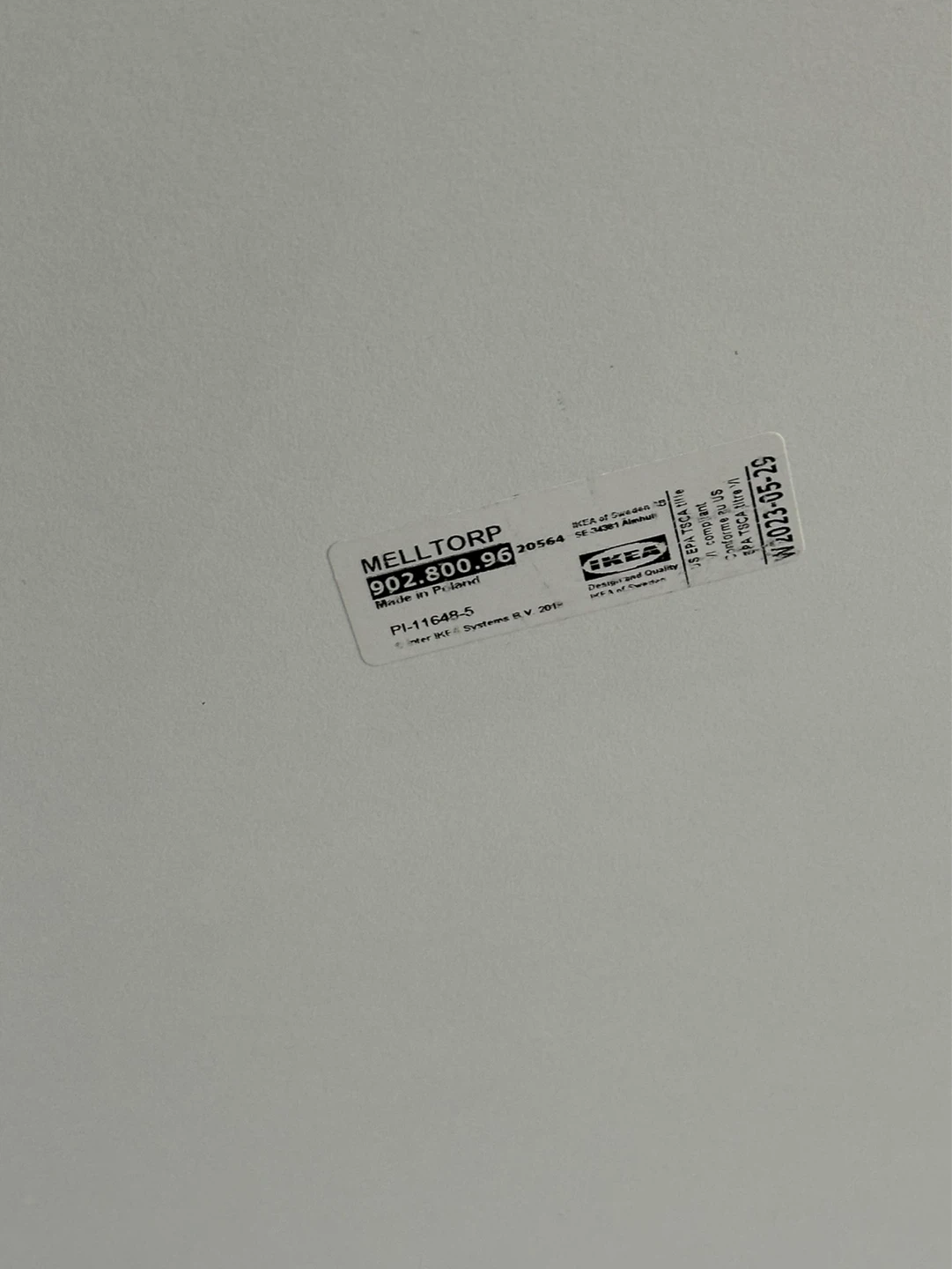 IKEA White Dining Table, MELLTORP - photo 2