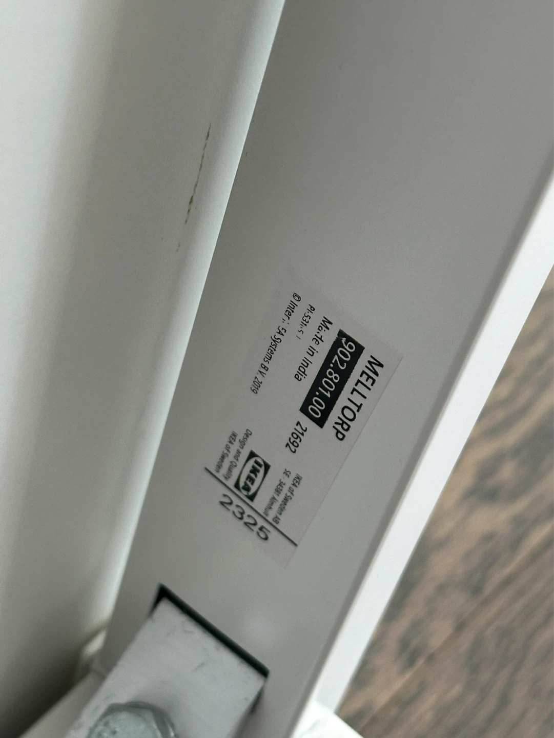 IKEA White Dining Table, MELLTORP - photo 3