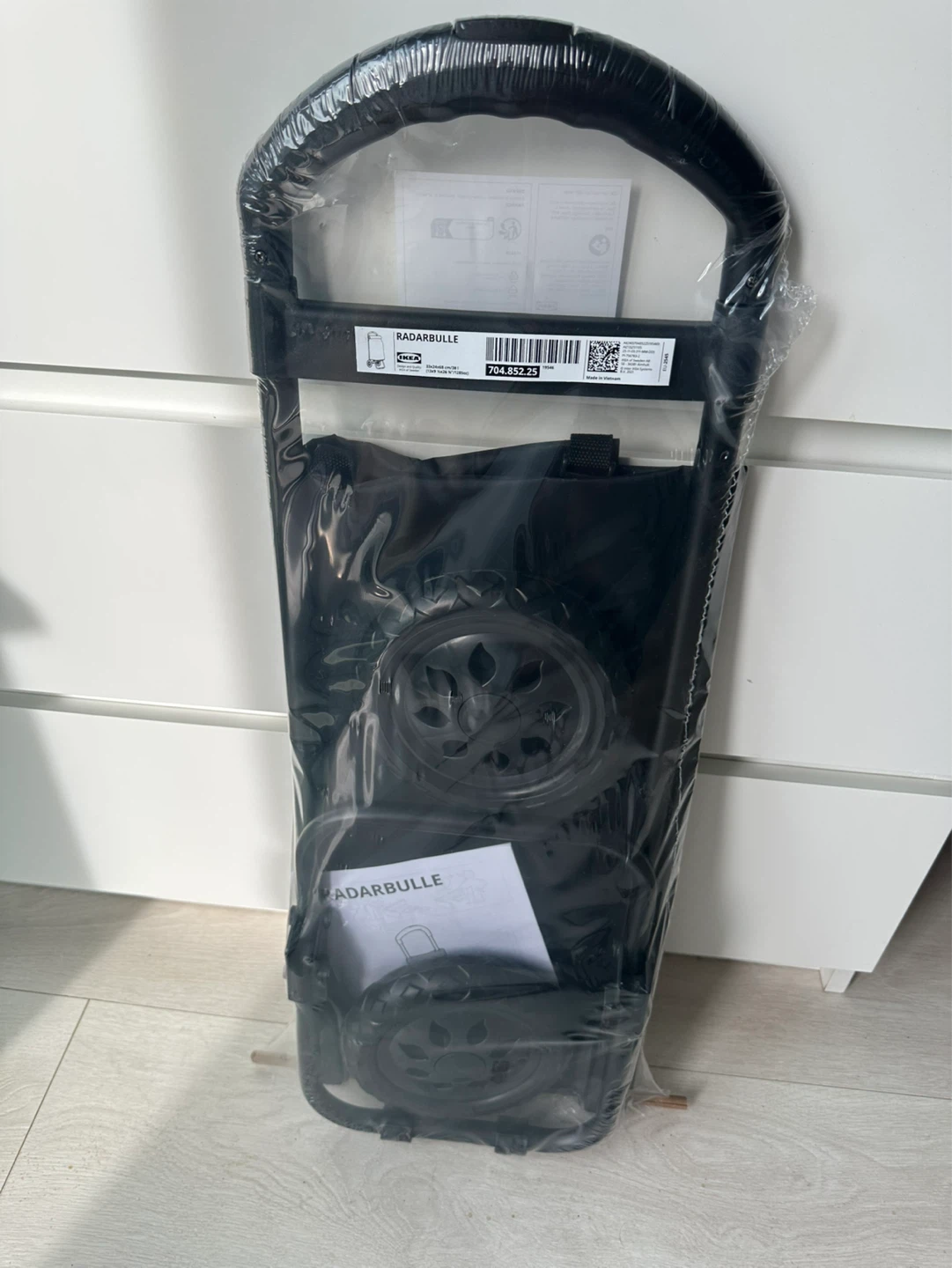 IKEA RADARBULLE Shopping Bag with Wheels - Black - photo 2