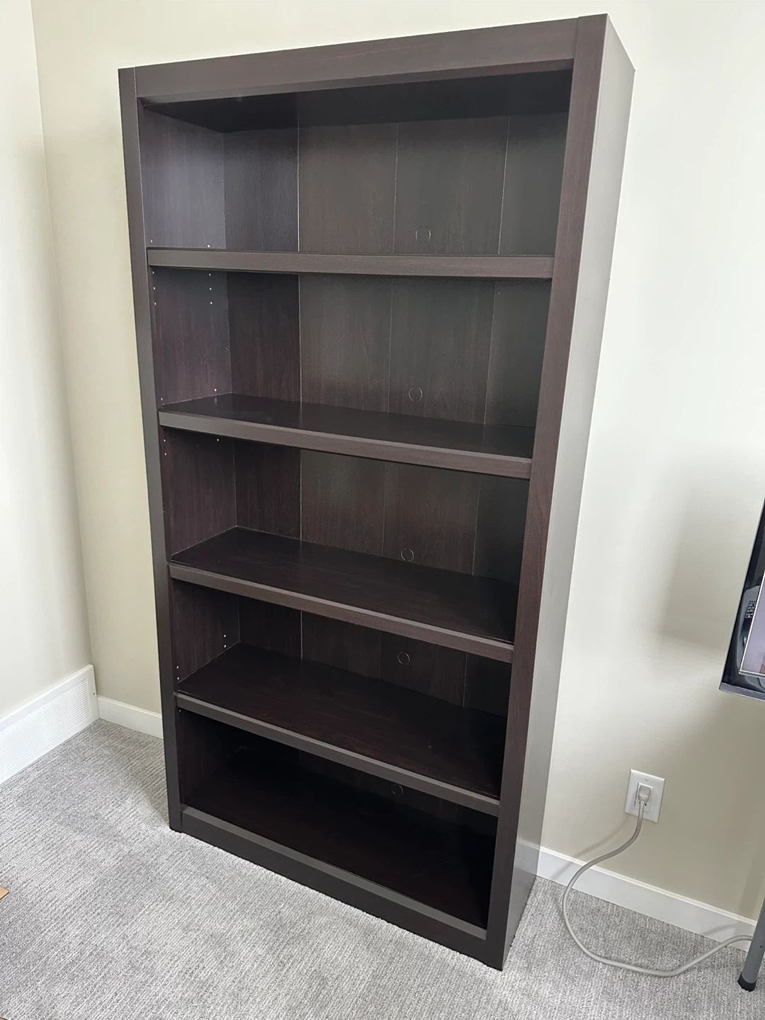 *Need gone* For Living 5 Shelf Bookcase, Dark Brown oak
