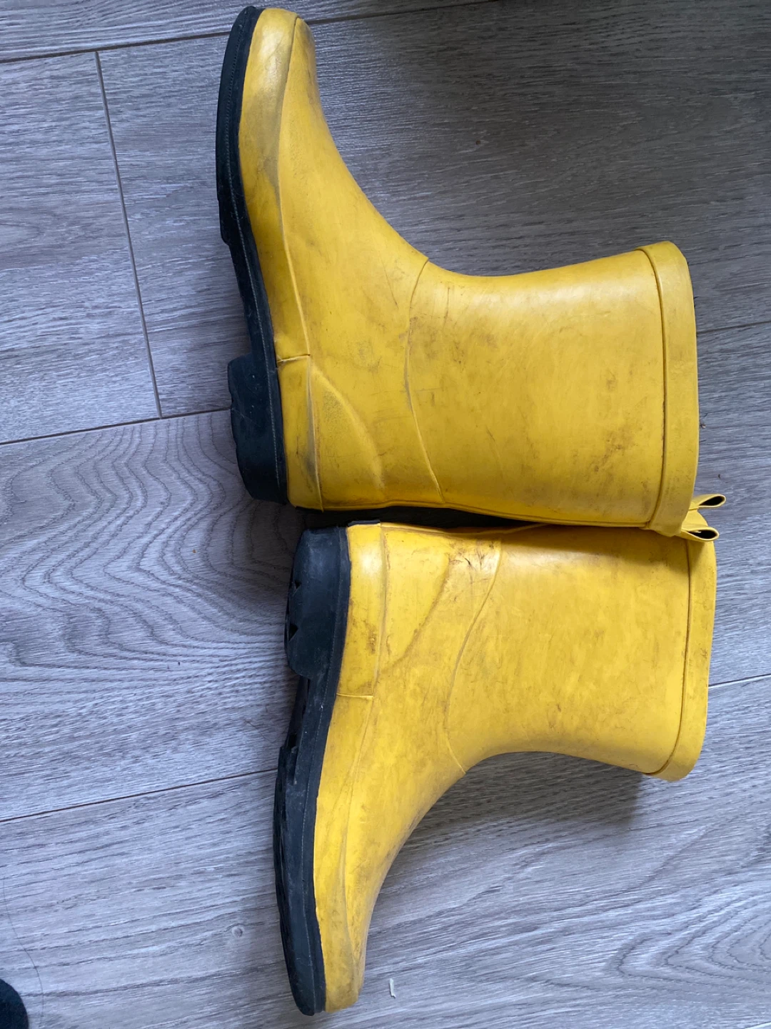 ⚽ Yellow Rubber Boots Size 3 - photo 2
