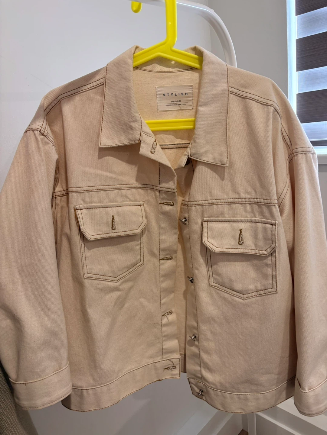 Beige Denim Jacket