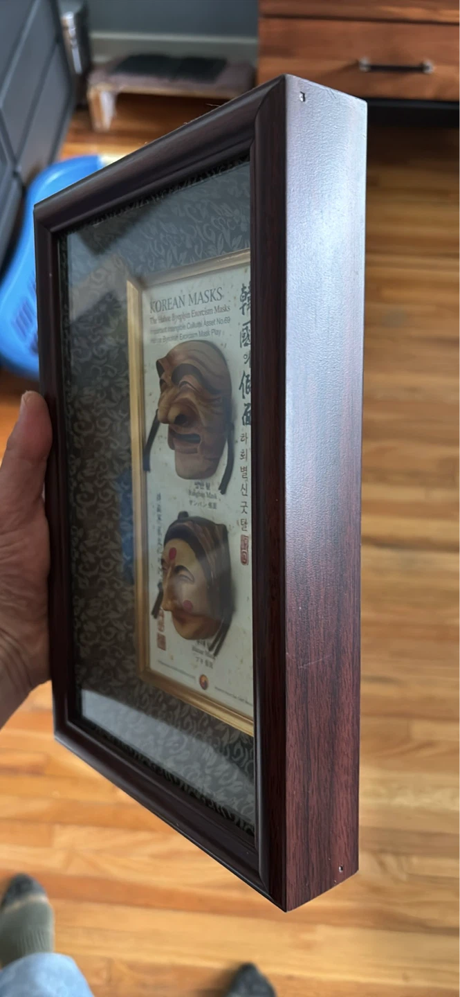 Framed Korean Hahoe Masks - photo 2