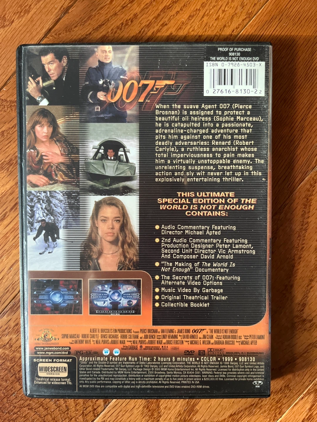 ⚽️007 The World Is Not Enough Special Edition DVD - photo 2