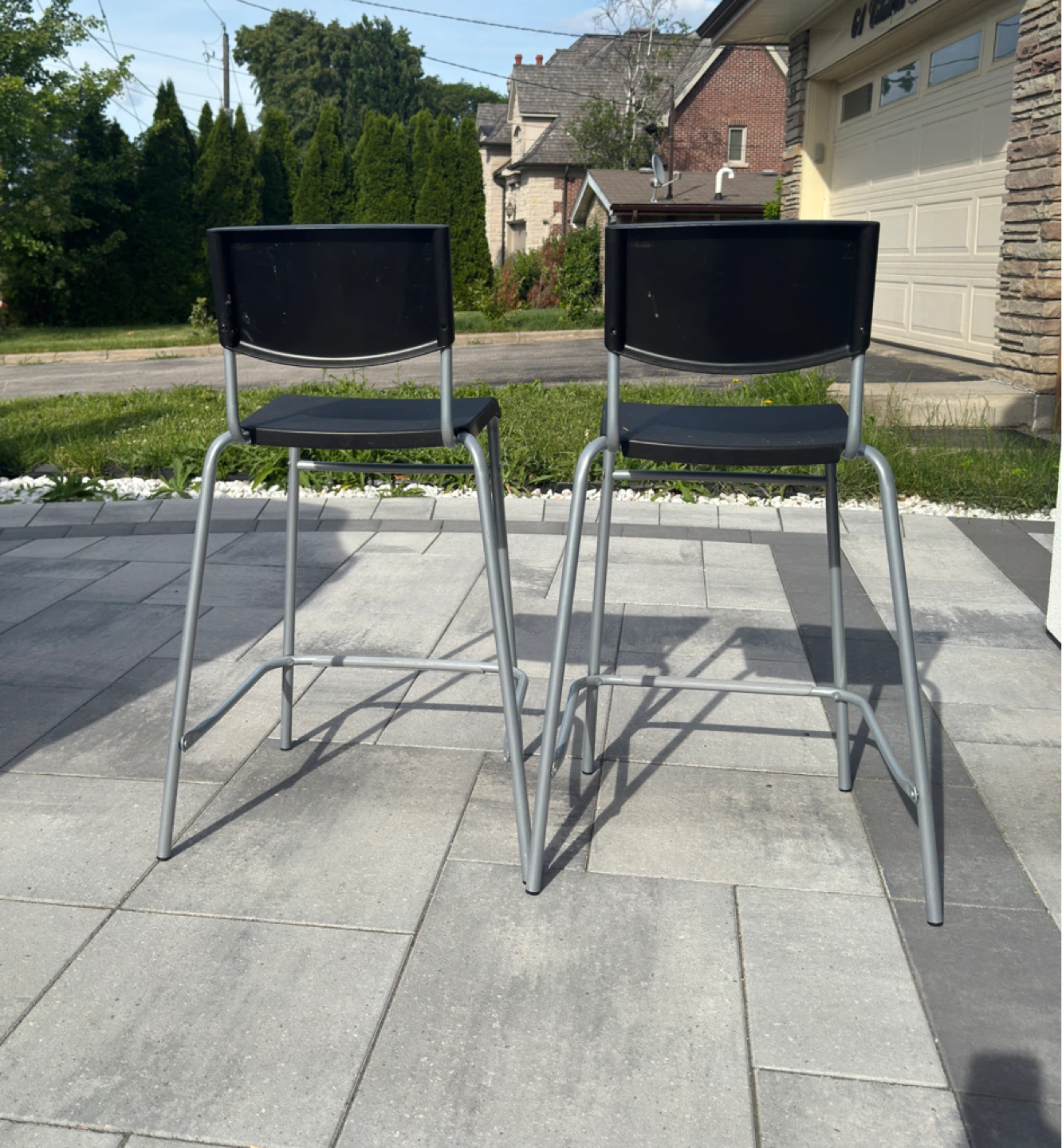 IKEA STIG - Black Bar Stools - Set of 2 - photo 3