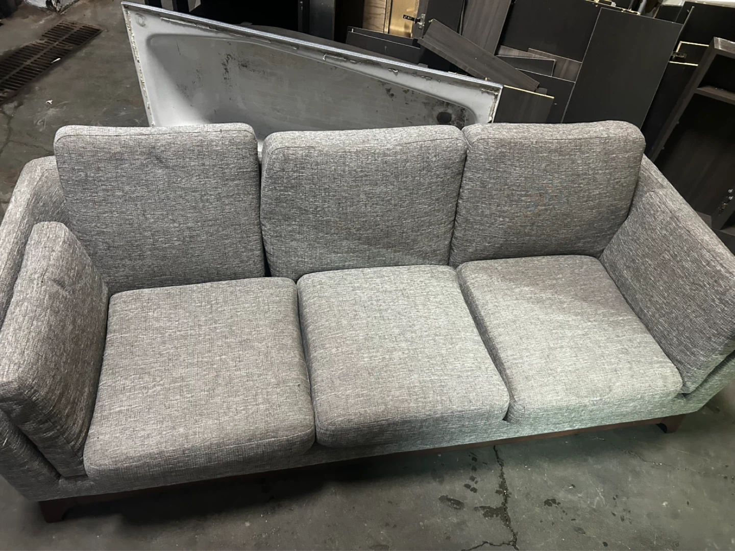 Gray 3-Seater Sofa