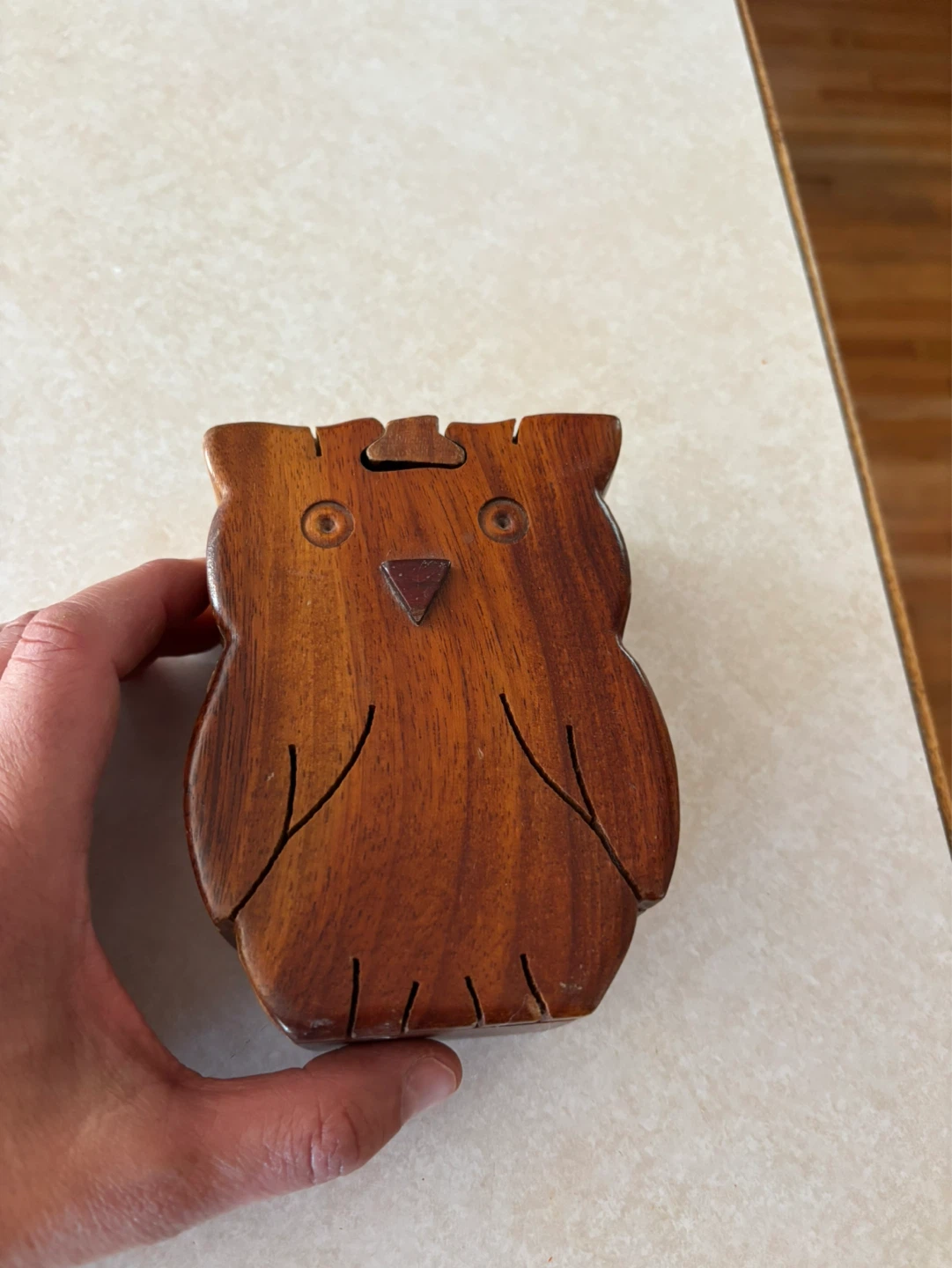Wooden Owl Puzzle Box - photo 2