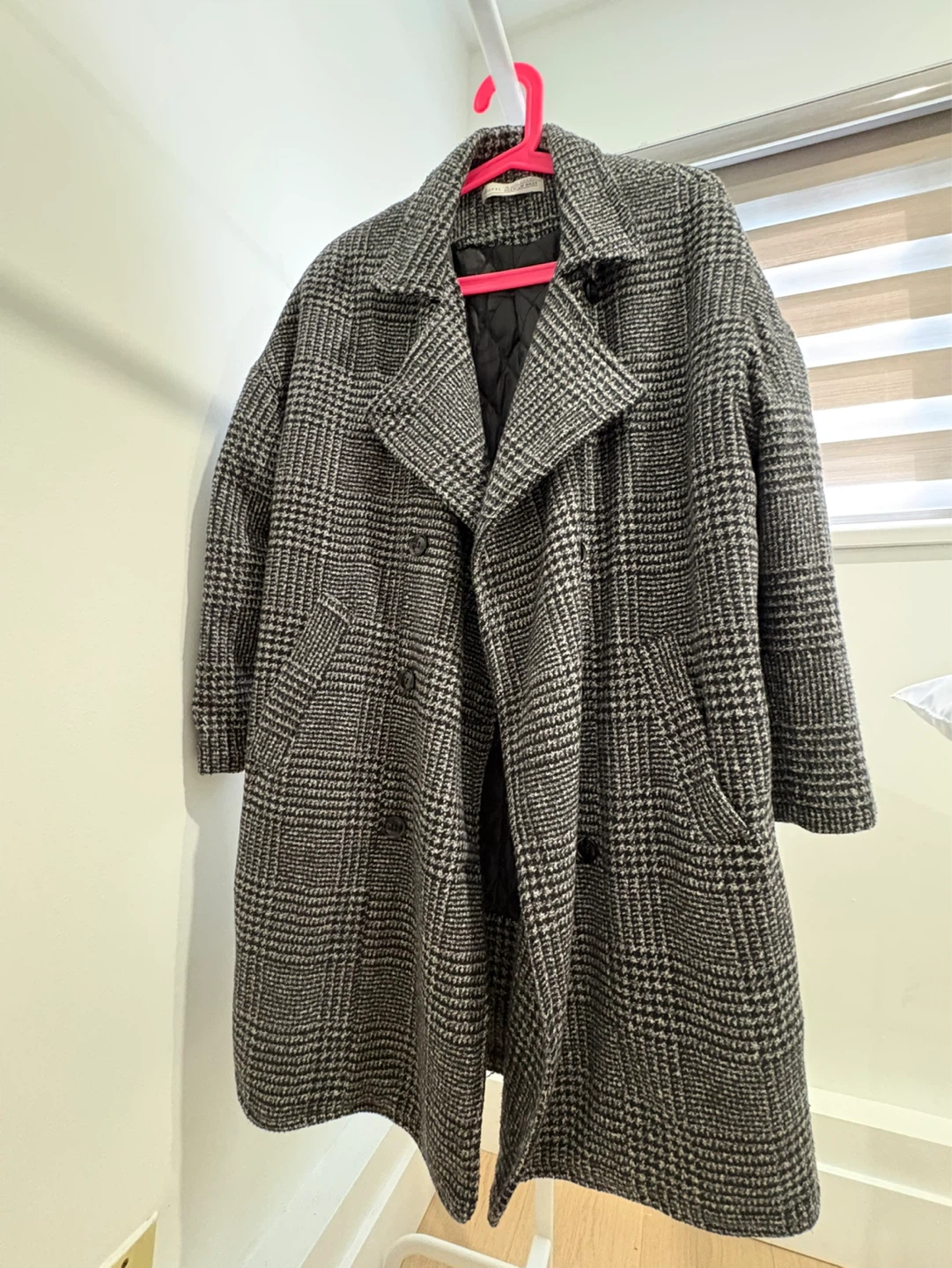 Women's Plaid Double-Breasted Coat
