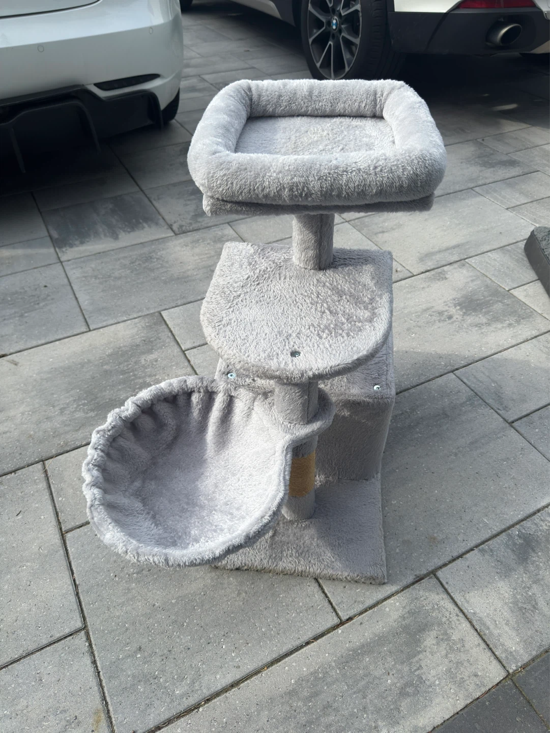Grey Cat Tree with Hammock and Perch - photo 2