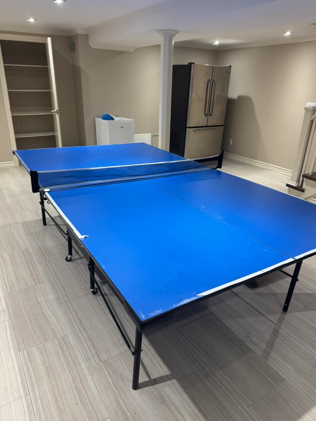 Blue Foldable Ping Pong Table with Net