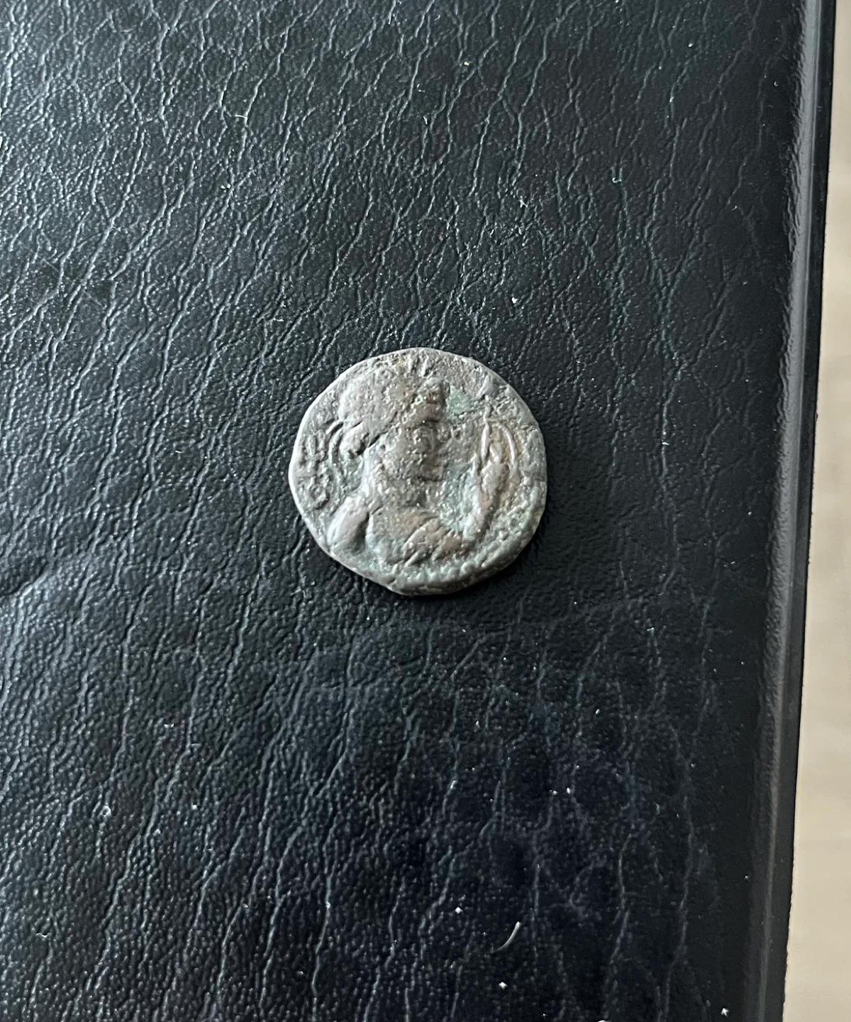 Original Roman B C Bronze coin details below with Horse Emblem - photo 4