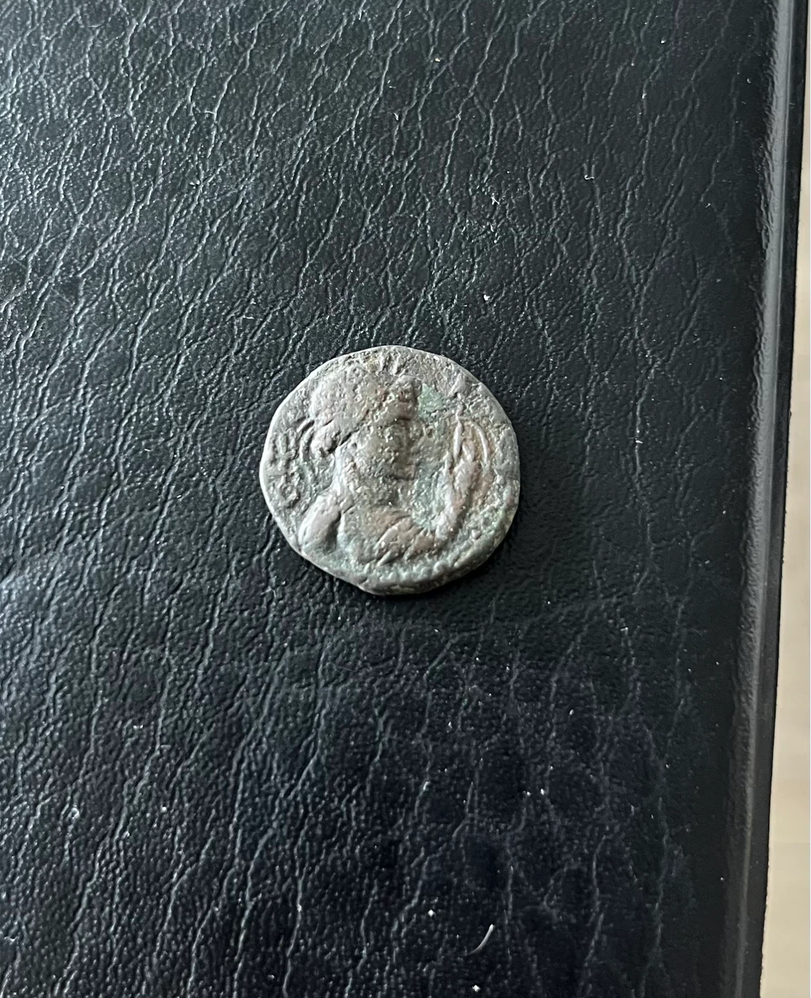 Original Roman B C Bronze coin details below with Horse Emblem - photo 2