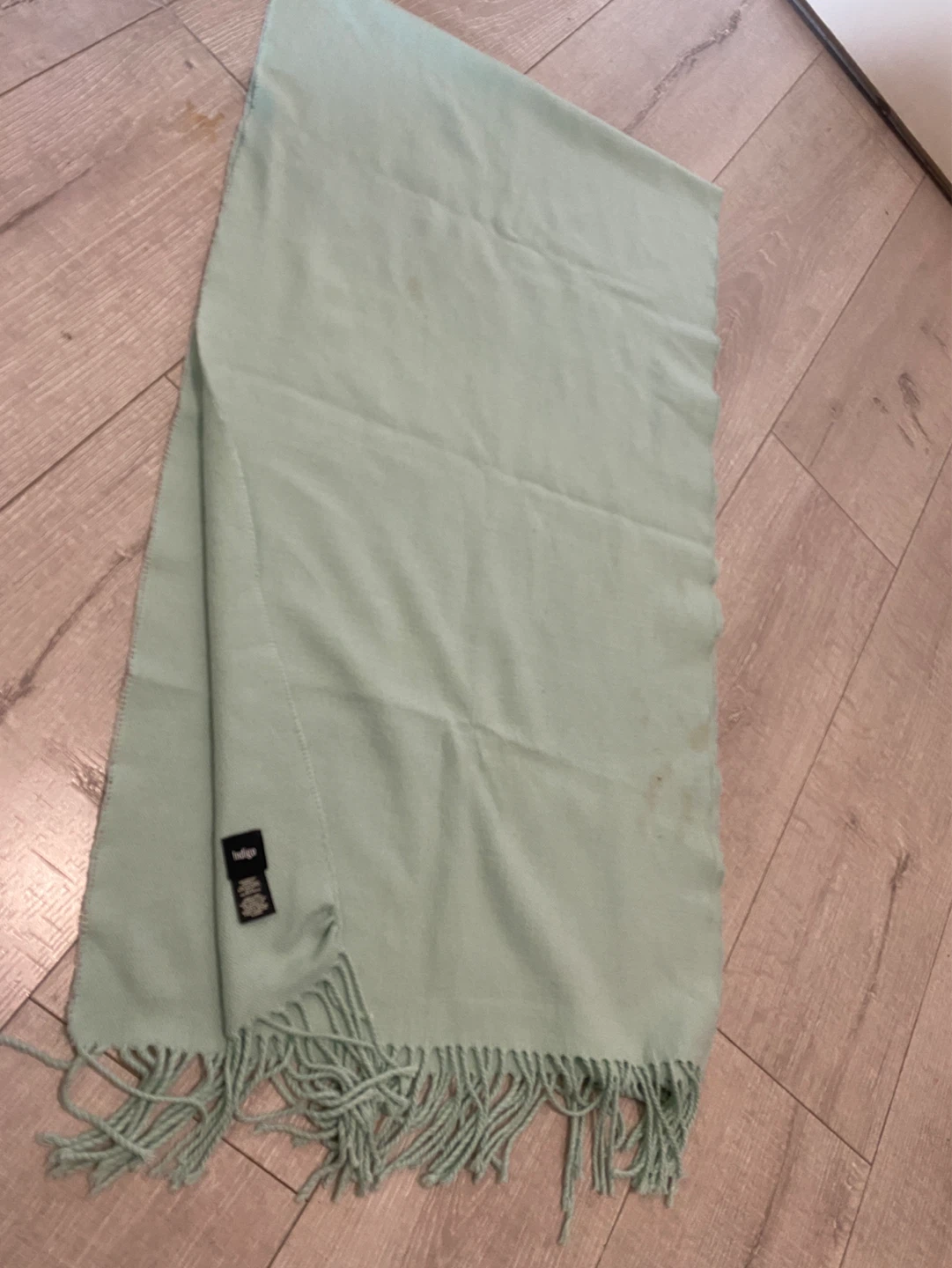 Light Green Indigo Scarf - photo 3