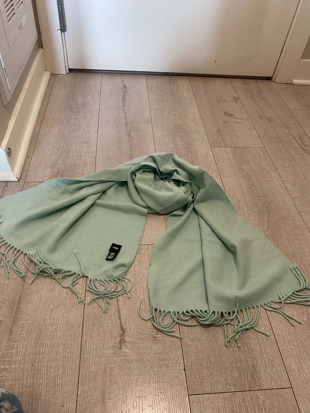 Light Green Indigo Scarf - photo 2