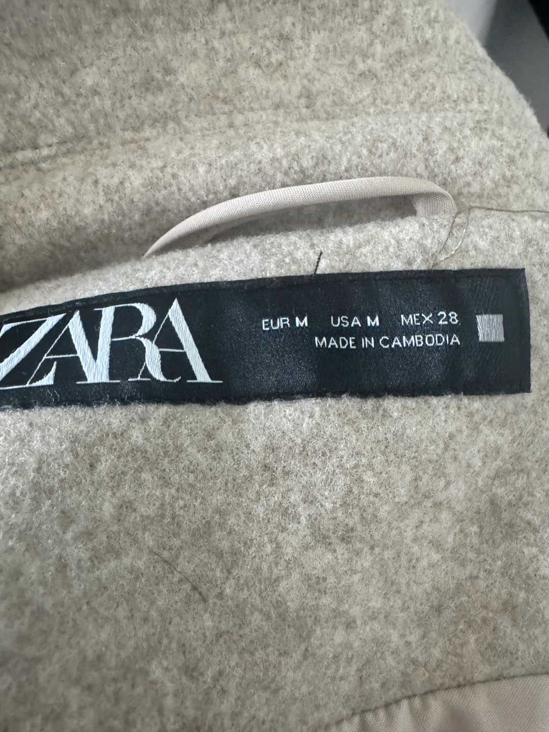 ZARA Beige Cropped Jacket Size M - photo 3