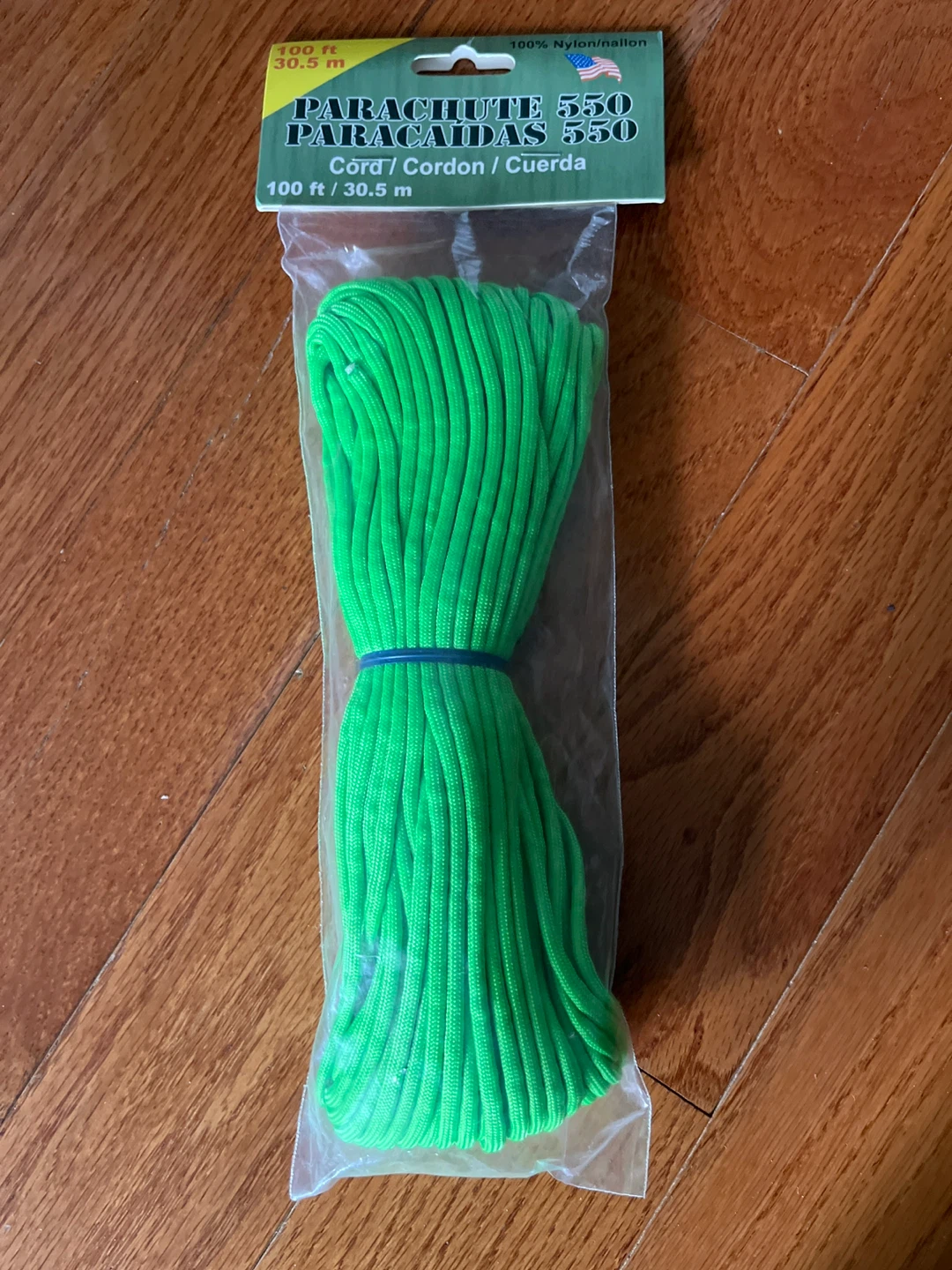 ⚽️Green Parachute Cord 550 - 100 ft