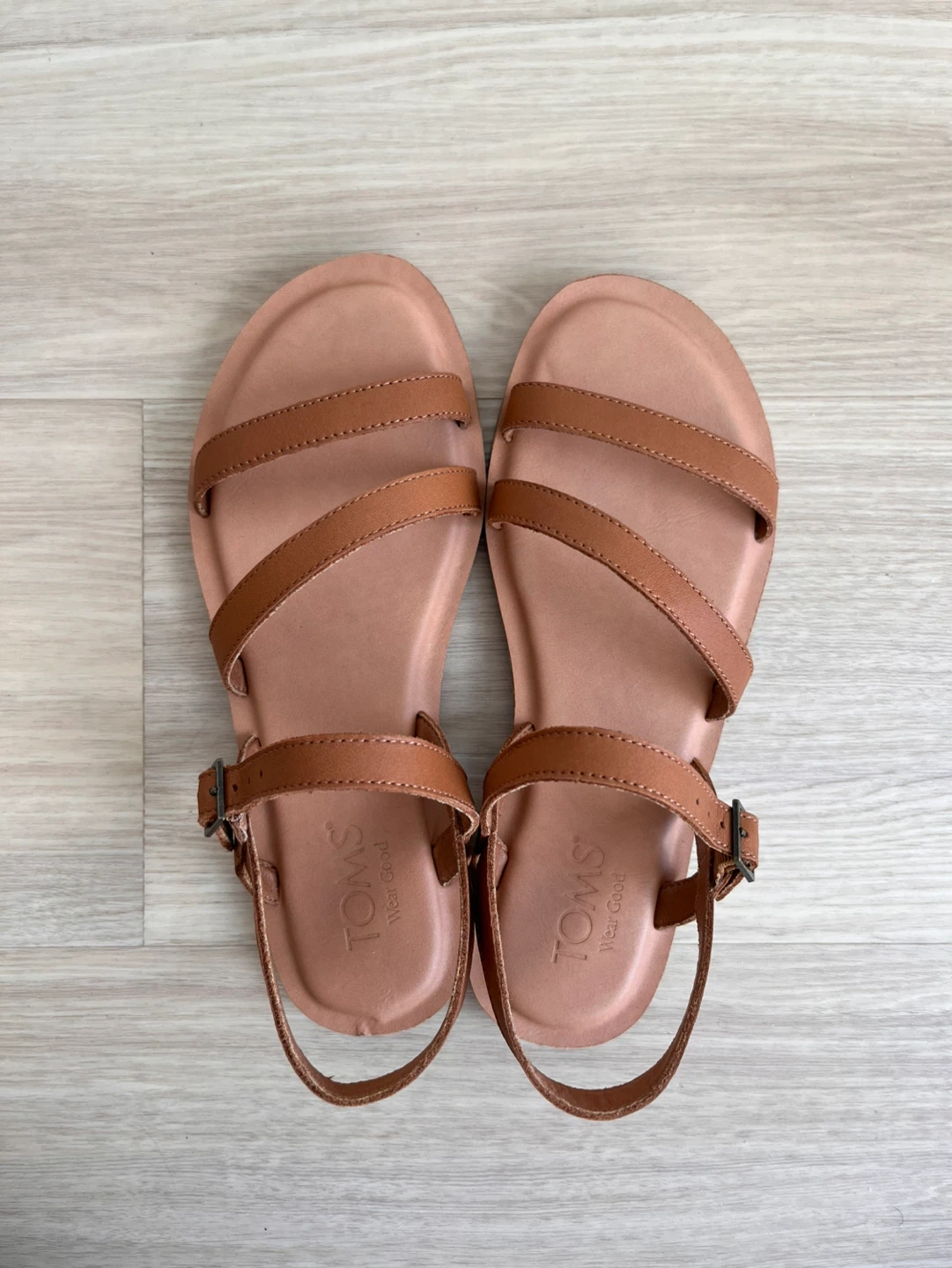 TOMS Kira Women's Tan Leather Sandals - photo 3