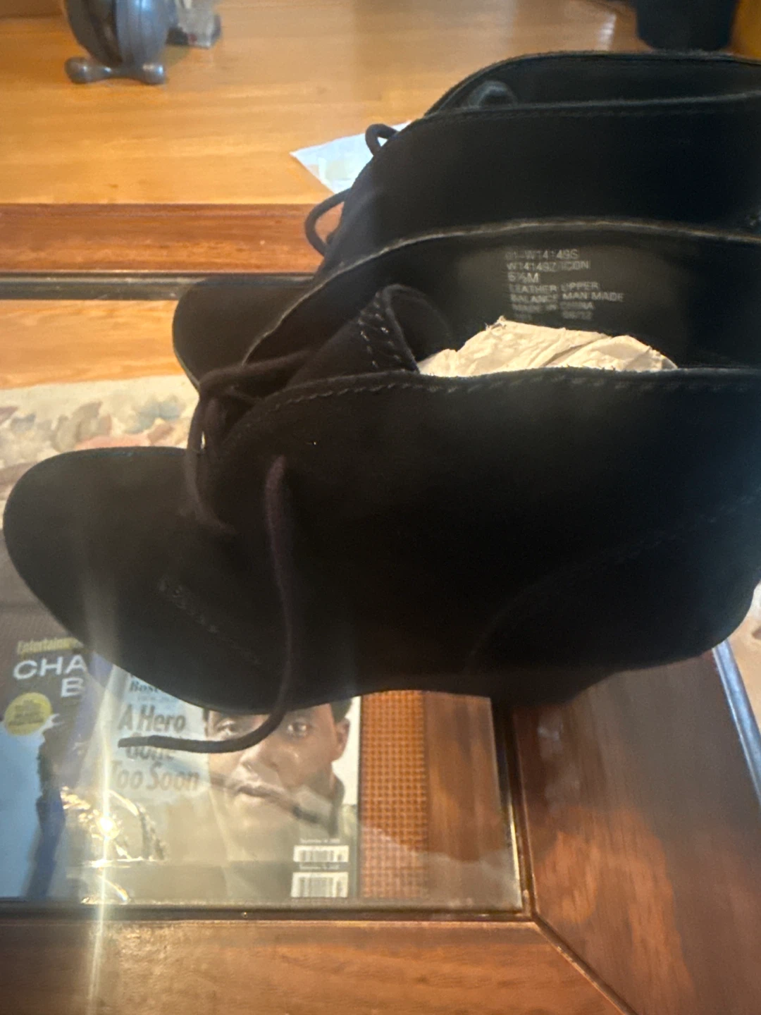 Black Suede Wedged Boots - photo 2