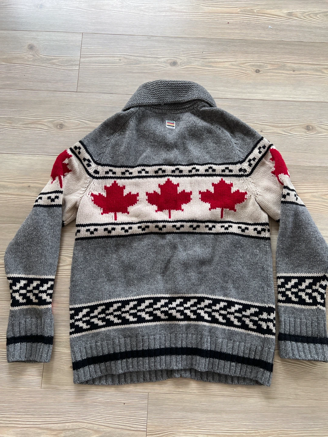 Hudson's Bay Canada Olympic Wool Zip-Up Sweater - Size M - photo 2