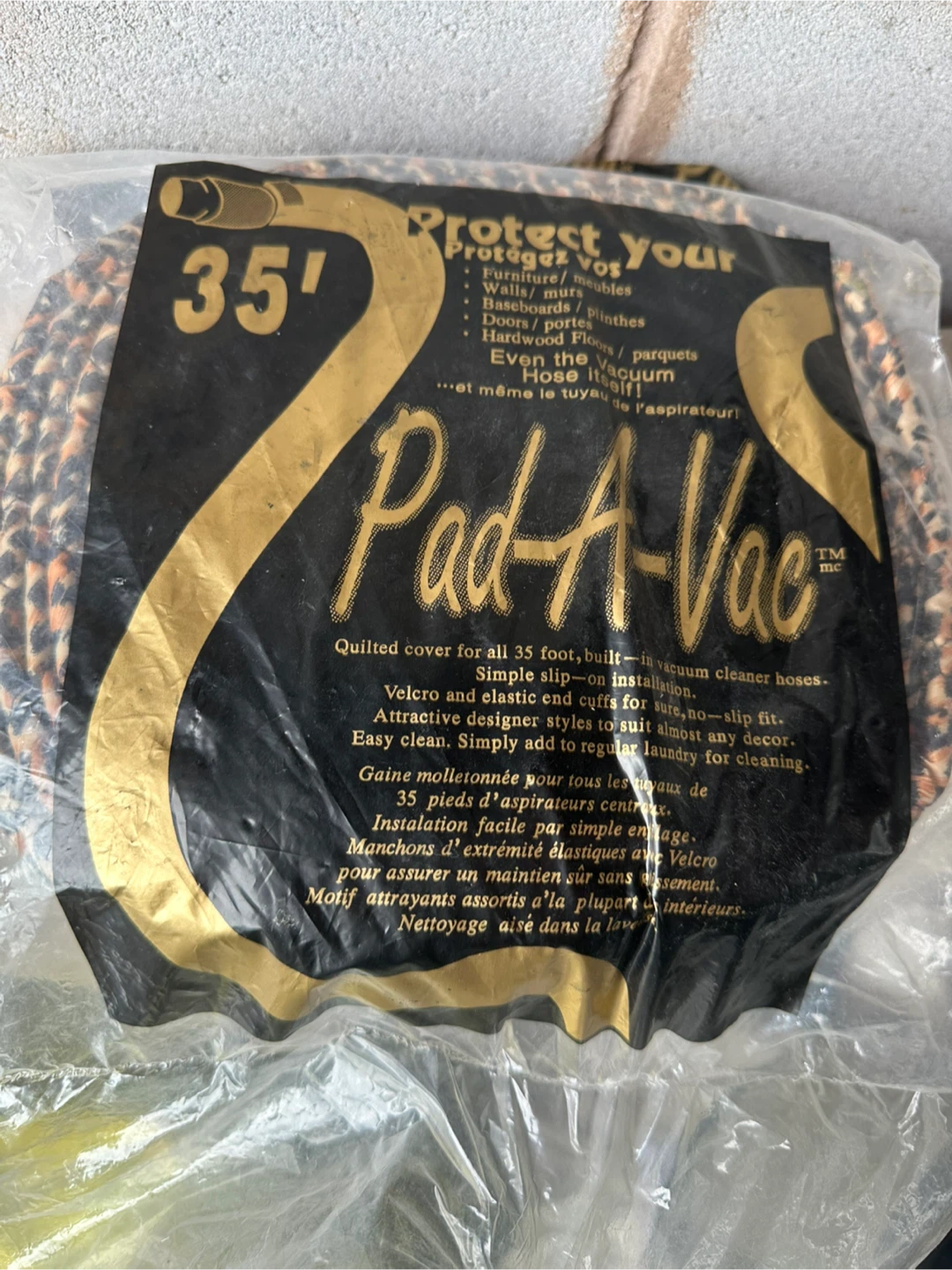 Pad-A-Vac 35' Vacuum Cleaner Hose Cover