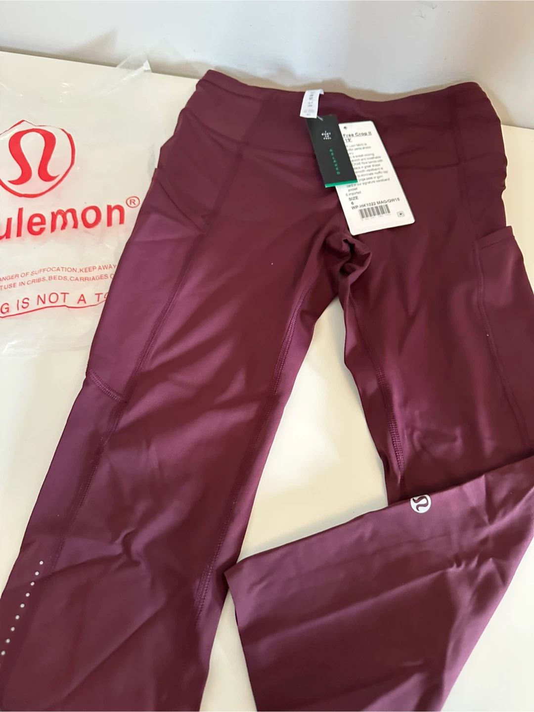 Lululemon Fast & Free Crop II Nulux 19" Leggings Size 6