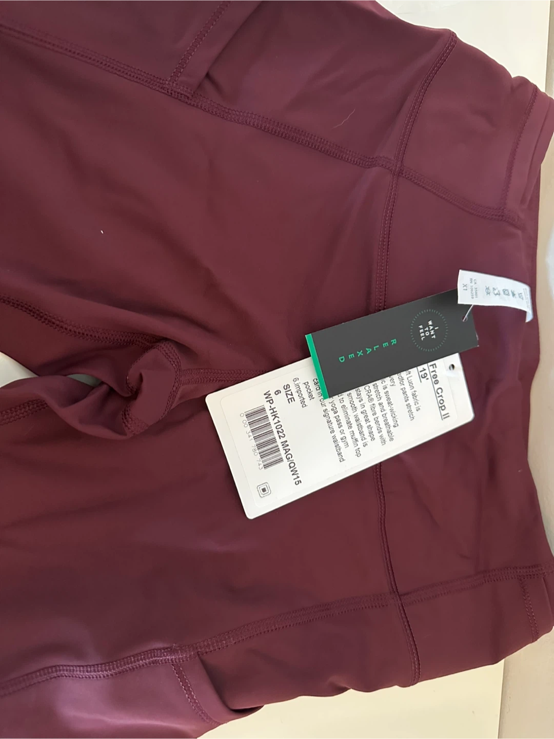 Lululemon Fast & Free Crop II Nulux 19" Leggings Size 6 - photo 2