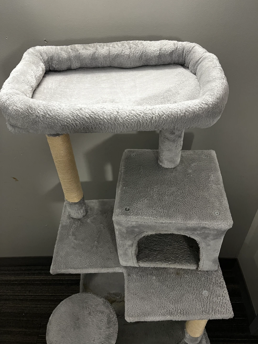 ⚽️Grey Multi-Level Cat Tree with Condo - photo 4