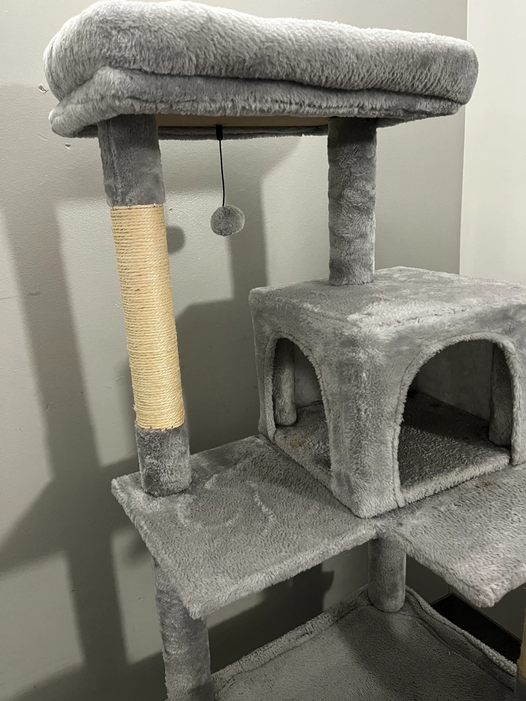 ⚽️Grey Multi-Level Cat Tree with Condo - photo 3