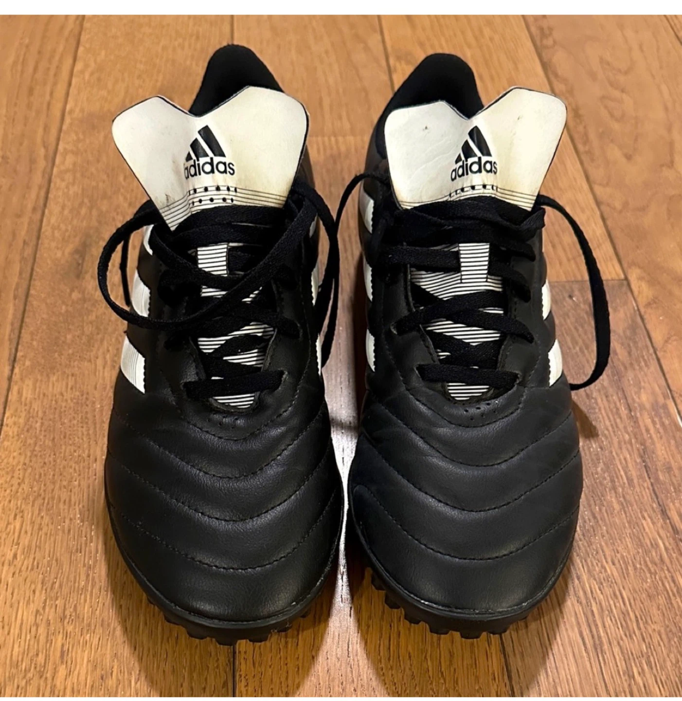 adidas Black and White Turf Soccer Sneakers
