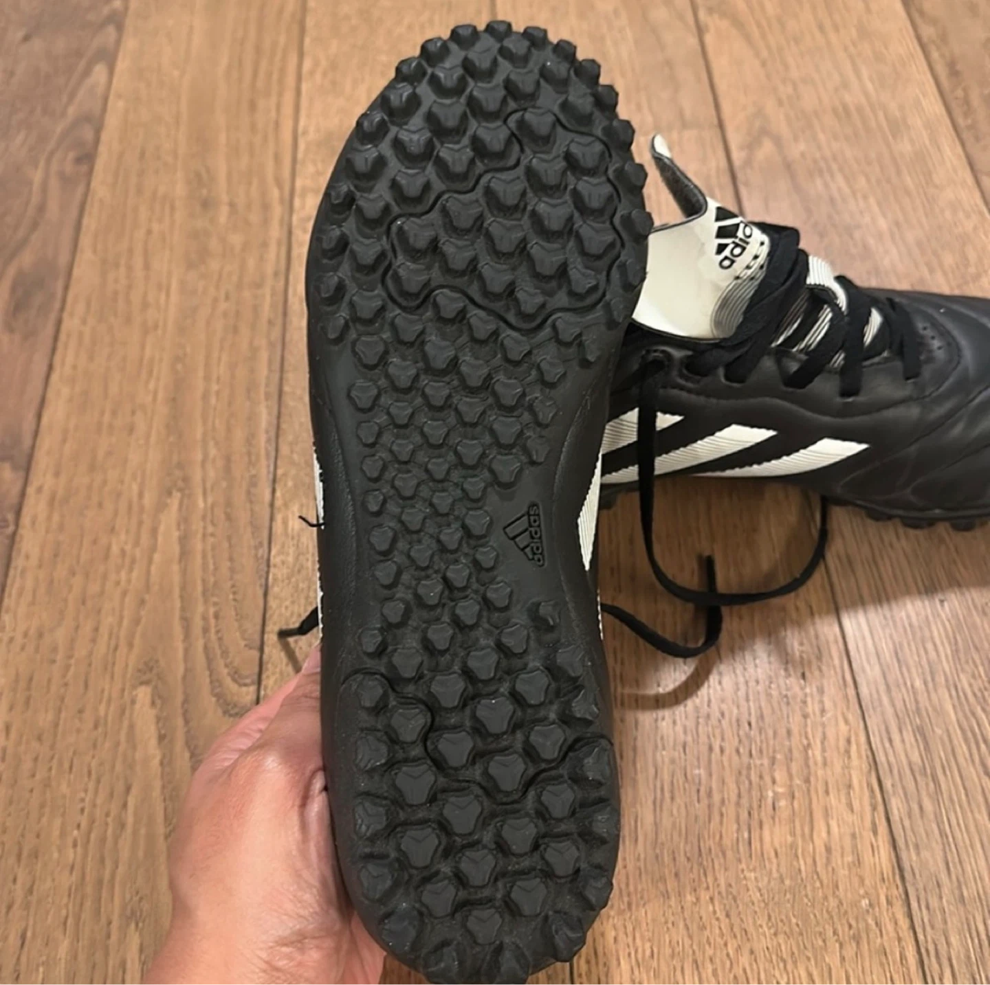 adidas Black and White Turf Soccer Sneakers - photo 3