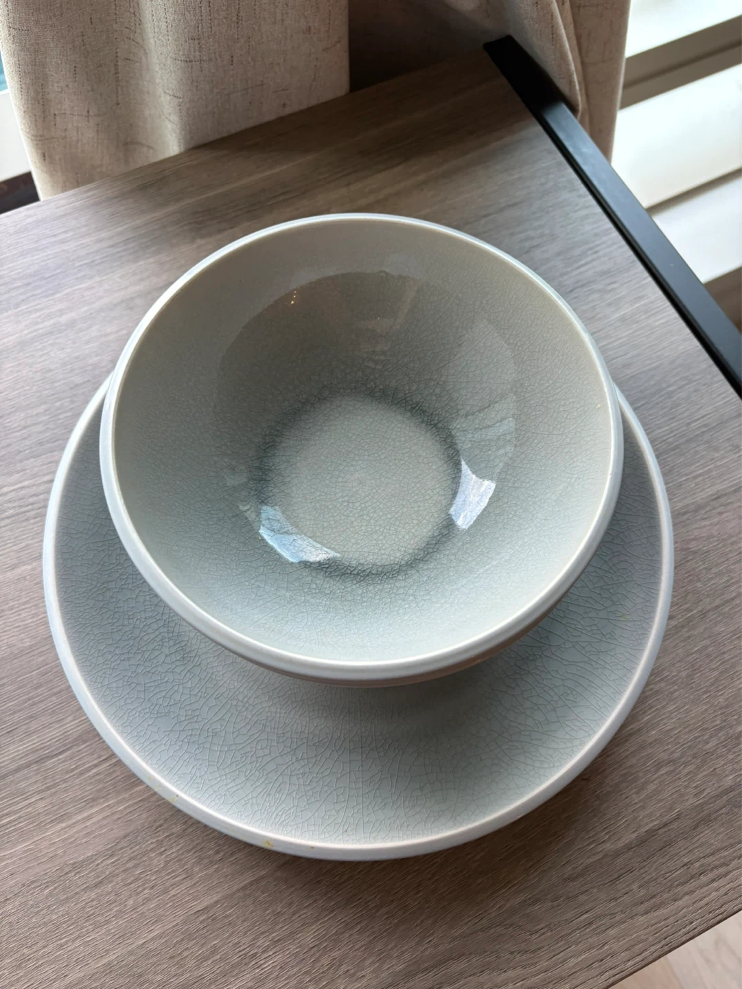Set of 2 Ceramic Bowls and Plates - photo 2