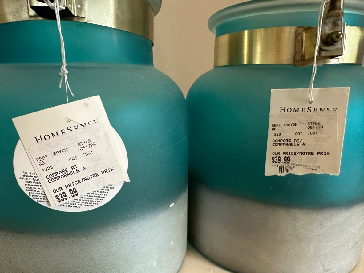 HOMESENSE Teal & Grey Lanterns (Set of 2) - photo 2