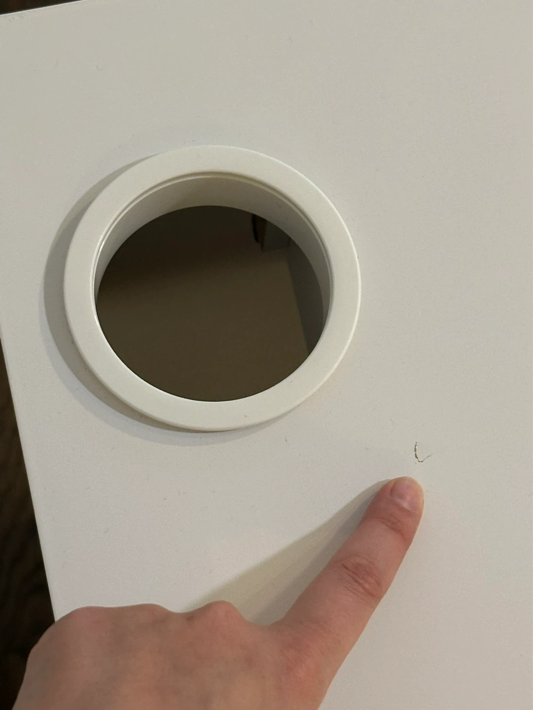 IKEA, MICKE, White Desk with Drawer and Cable Hole - photo 4