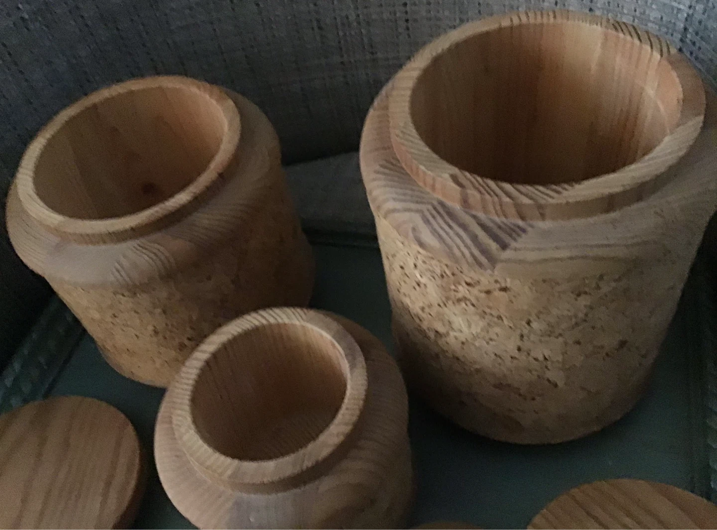 MCM Wooden and Cork Canister Set - photo 2