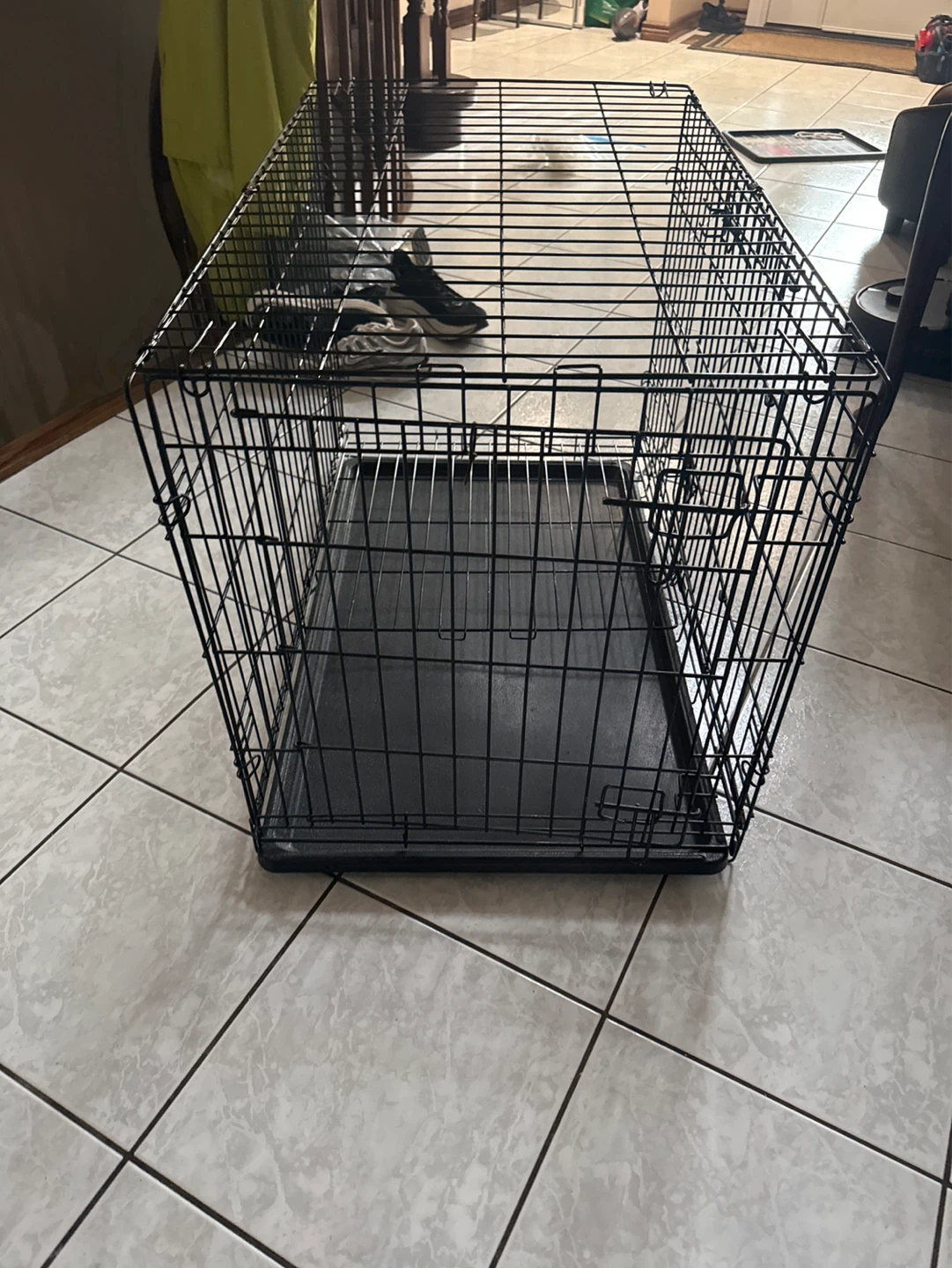 Wire Pet Dog Crate with Tray