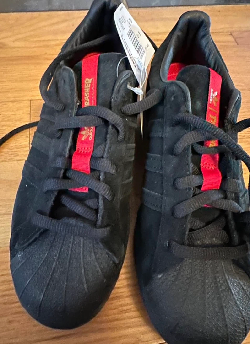 Adidas Superstar ADV x Thrasher Black Suede Shoes - photo 5
