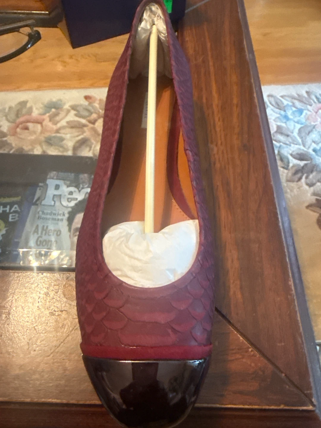 Geox Burgundy Ballet Flats - photo 3